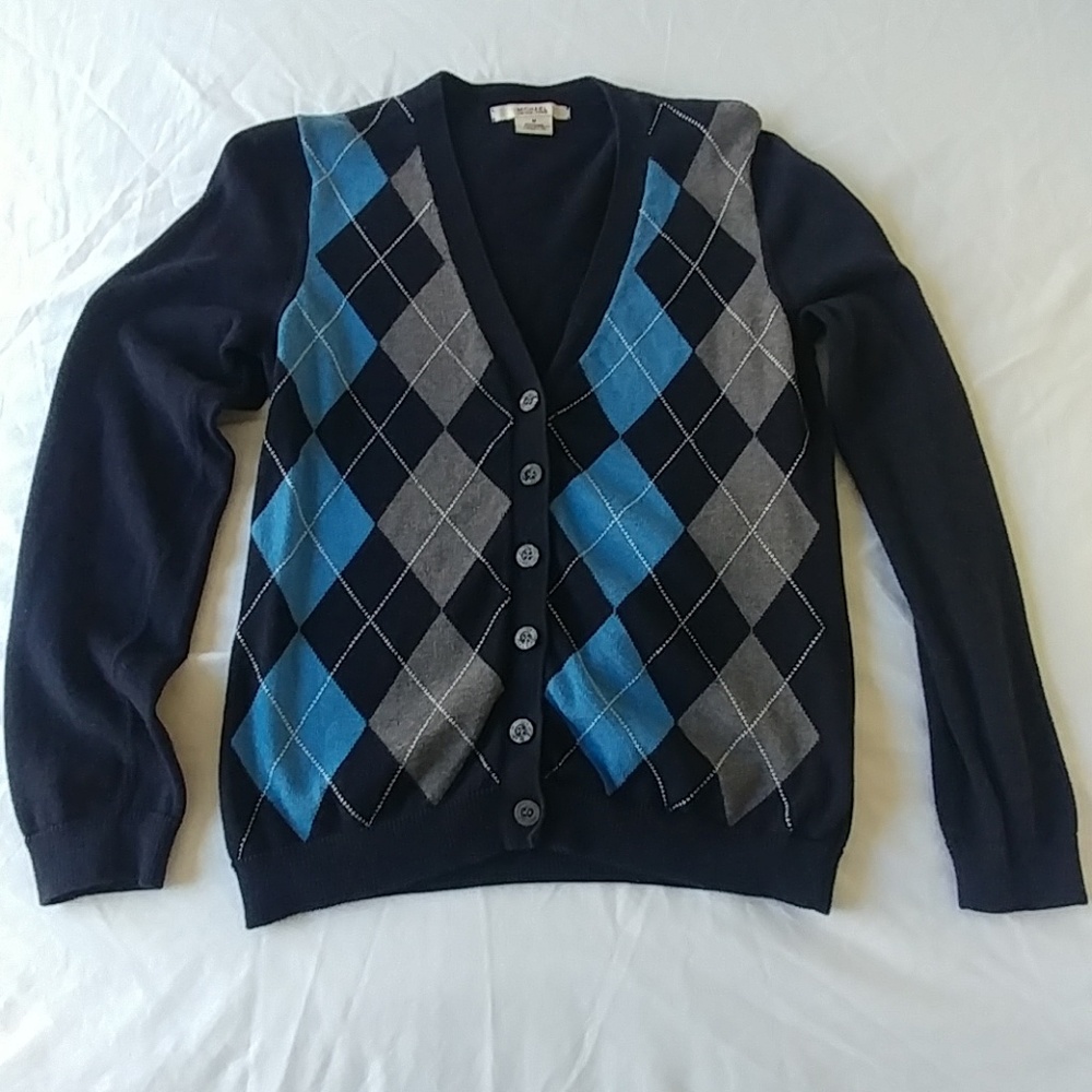 MK Argyle Cardigan